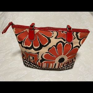 Coach floral shoulder bag purse.